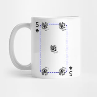 5 of clubs Mug